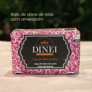BALA DE DOCE DE LEITE COM AMENDOIM DINEI 400G