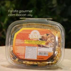 Farofa Gourmet Banana Com Bacon Dinei 200G